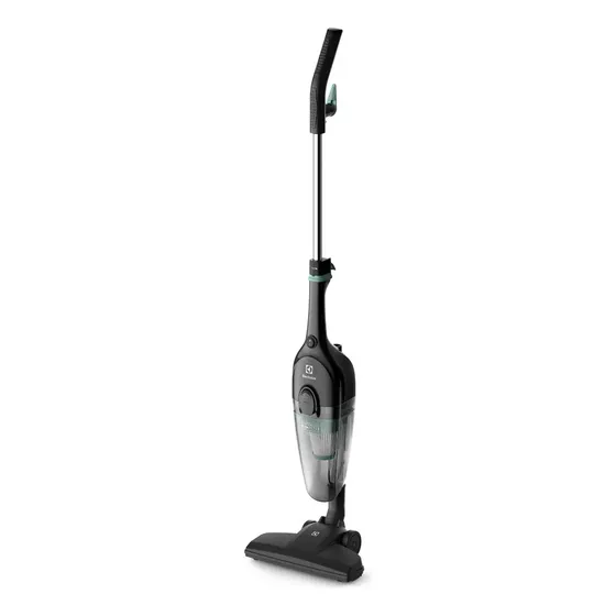 Aspirador de Pó Vertical com fio portátil de mão 2 em 1 com 1.100W de Potencia Cabo 5m capacidade 1,2L filtro HEPA Electrolux STK12 preto