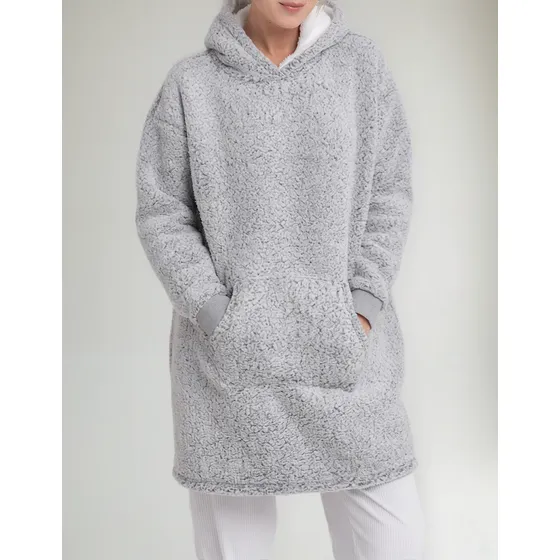 Buzo Manta Canguro Gigante Polar Corderito Unisex - Qeils