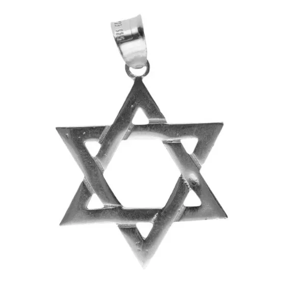 Dije Estrella De David Dije De Plata 925 Con Cadena De Plata