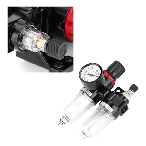 Filtro Regulador D Aire Lubricador 1/4 Lubricación Manometro