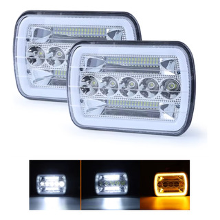 2 Faros 39 Led Unidad 7pul Neblineros Alta/baja Arillo Gel 2 Faros 39 Led Unidad 7pul Neblineros Alta/baja Arillo Gel