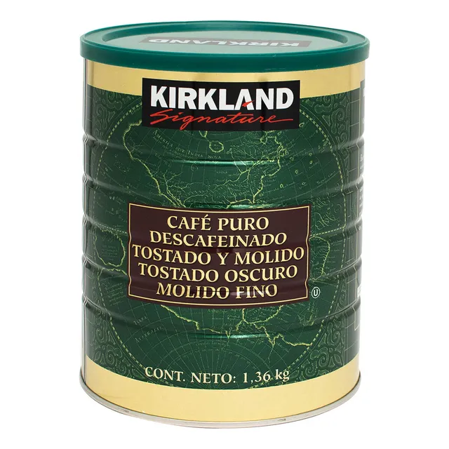 Café Descafeinado Tostado Y Molido Kirkland Signature 1.36kg