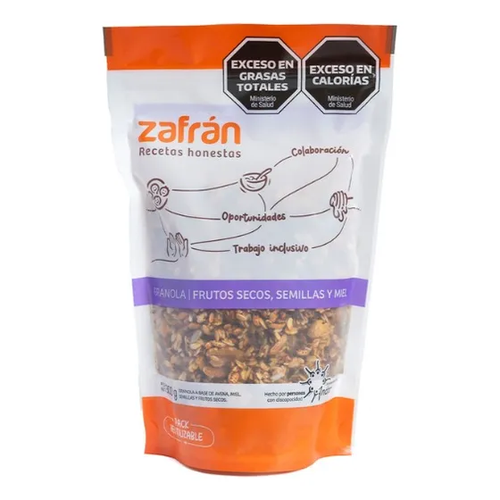 Granola Frutos Secos, Semillas Y Miel Zafran 300g 2u