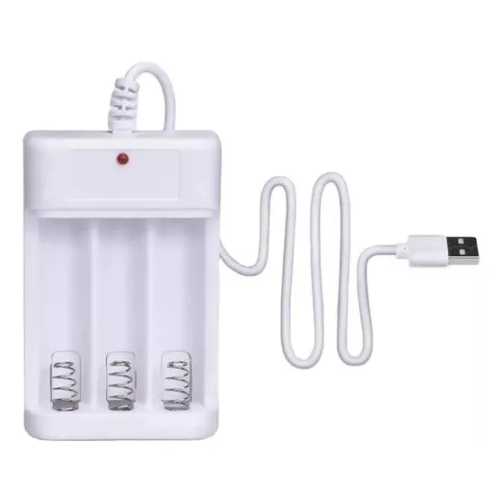 Cargador De Pilas Usb Baterías Aaa /aa Recargable