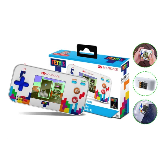 Mini Consola Portátil Multijuegos Retro Tetris My Arcade