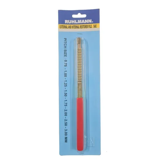 Lima Para Reparar Roscas Metrica 8 Caras Largo 230 Mm Prof.