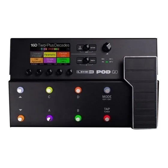Pedaleira Line 6 Pod Go Wireless Multi Efeitos