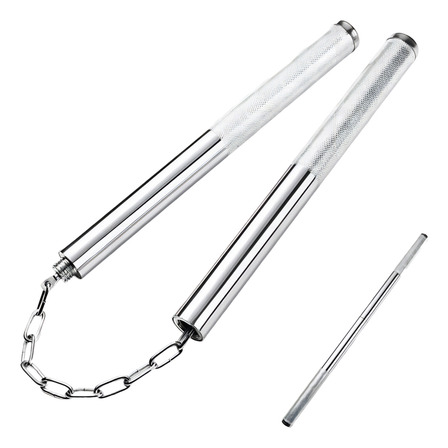 Nunchaku 2 Em 1 Bastão De Aço Kung Fu Karatê Premium Nunchaku 2 Em 1 Bastão De Aço Kung Fu Karatê Premium