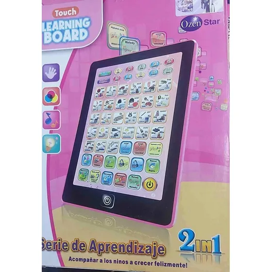 Tabla De Aprendizaje Para Niños  Palabras Español/inglés
