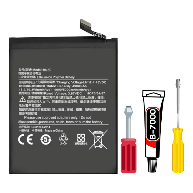 Baterla P/ Redmi Note 10 | Redmi Note 10s Bn59+ Kit Reparo