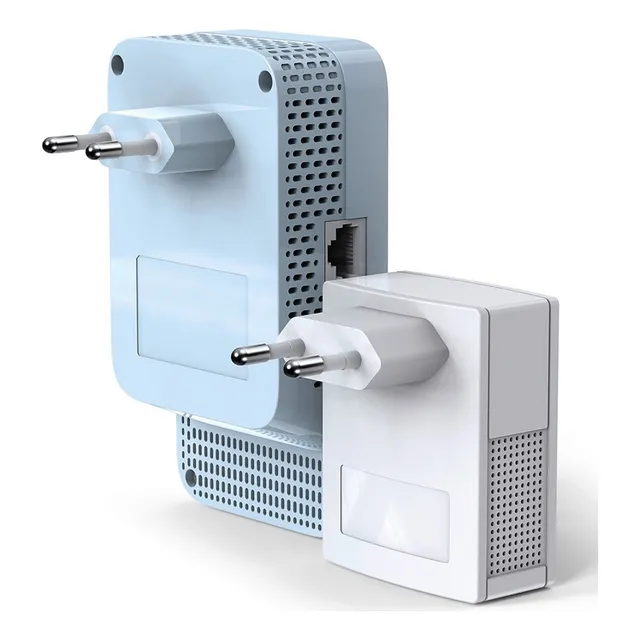 Kit De Wi-fi Av1000 Tp-link Tl-wpa7517 Gigabit Powerline Ac Color Blanco