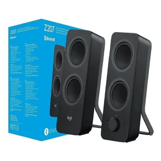 Cornetas Bluetooth Logitech Z207 2.0. Multidispositivo Pc
