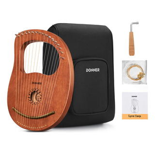 Lyre Harp Donner Dlh-003, 16 Cuerdas De Metal, Cuerpo De Cao Lyre Harp Donner Dlh-003, 16 Cuerdas De Metal, Cuerpo De Cao