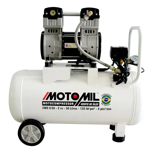 カー・チューンド・コンテナー・リグズ2 - クール C.O.E.　(ホワイト) Compressor Odontológico 50L Motomil 2HP Isento de Óleo 127/220V