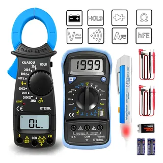 Pinza Amperimétrica,multímetro Digital 600v Ohm Tester,ac/dc
