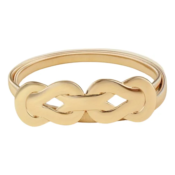 Correa Maison Elástica Para Mujer | Dorado Dorado Lisa Unico