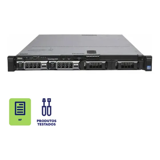 Servidor Dell Poweredge R420 - 1u, 4x Baias De 3,5 Polegadas
