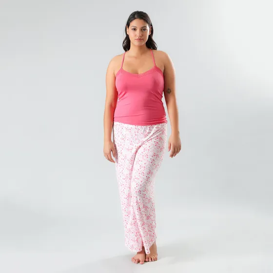 Top Encaje Espalda Flores Mujer 33040-11