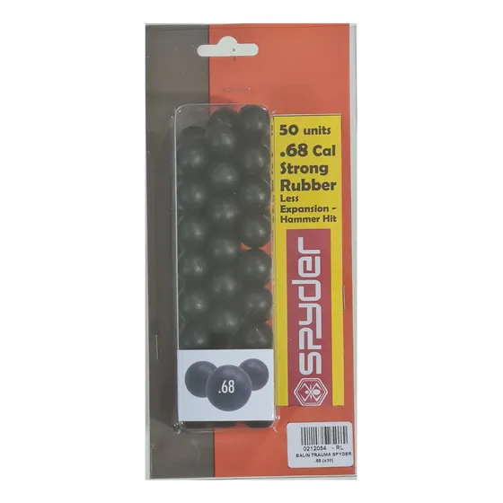 50 Balines .68 Caucho Extra Densidad Spyder Co2 Traumàticas