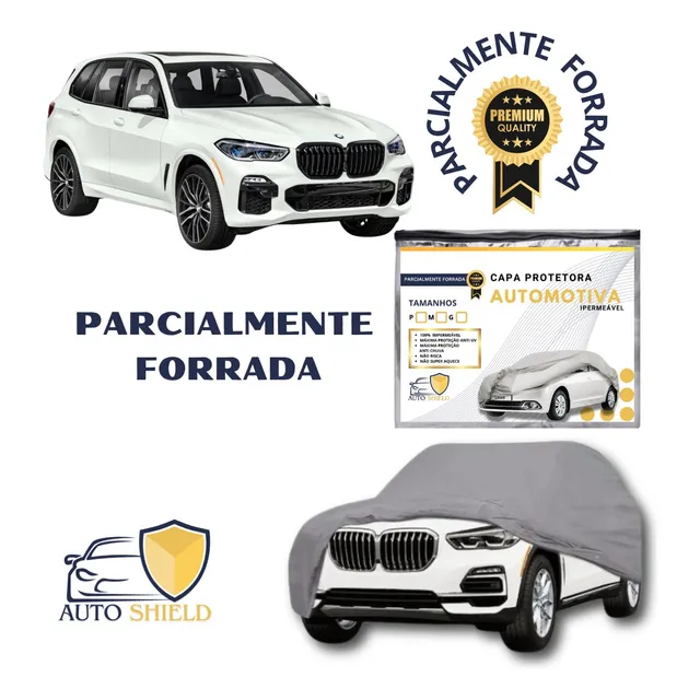 Capa De Cobrir Carro Automotiva Impermeável Forrada Grande