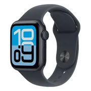 Apple Watch SE 3 GPS • Caja de aluminio color medianoche de 40 mm • Correa deportiva color medianoche - S/M