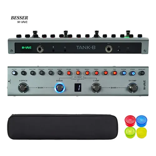 Demon Fx Tone Mallet Pedal Preamplificador Para Bajo Color Negro
