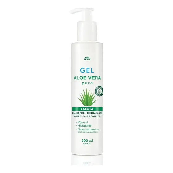 Gel De Aloe Vera Babosa 100% Puro Cabelos Pele Corpo Rosto