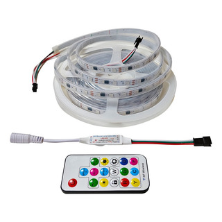 Fita Led Ws2811 Endereçável Ip65 A Prova D'gua Controladora Fita Led Ws2811 Endereçável Ip65 A Prova D'gua Controladora