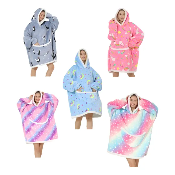 Buzo Oversize Mujer Grande Abrigo Tipo Pijama Dama Poncho