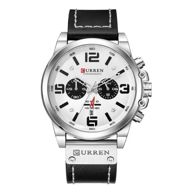 Reloj Curren De Cuero Original Elegante Cronógrafo Caballero