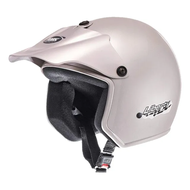 Casco Abierto Gris Para Moto M - Aprobado - Biela Motos