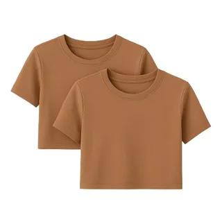 Kit 2 Blusas Skin Cropped Insider - GĂȘnero Feminino Kit 2 Blusas Skin Cropped Insider - GĂȘnero Feminino