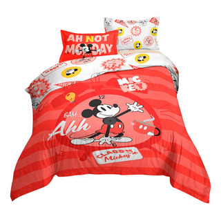 Set De Edredón Microfibra Matrimonial Disney - Providencia Color Rojo Diseño De La Tela Mickey Monday Set De Edredón Microfibra Matrimonial Disney - Providencia Color Rojo Diseño De La Tela Mickey Monday