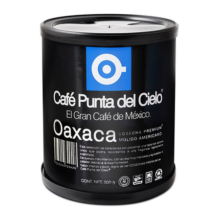 Café molido Punta del Cielo Cosecha Premium Oaxaca Americano en lata 300 g