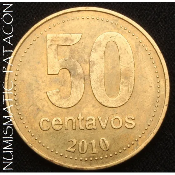 Argentina 50 Centavos 2010 C: Eslovaquia Cj 5.10.2 