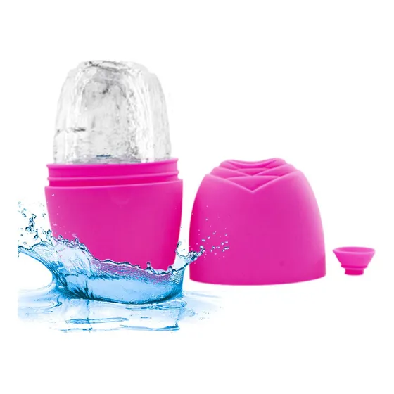 Rodillo Hielo Silicona Cara  Molde Facial Rollerface Silicon