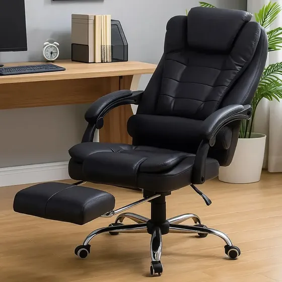 Sillón Oubi Silloner Ergonómico Giratorio de Oficina con Ruedas y Respaldo Reclinable