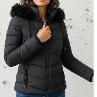 Cereja Brasil Bobojaco Feminino Jaqueta Impermeável Puffer Forrada Premium