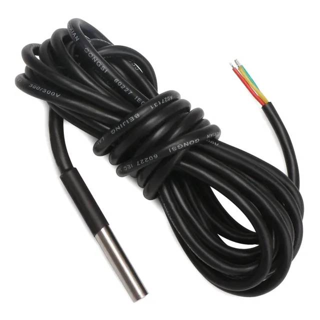 02 Pcs - Sensor Temperatura Ds18b20 Sonda À Prova Dágua