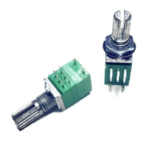 1 Potenciômetro Linear Blindado Duplo Com Chave Rv097 100k