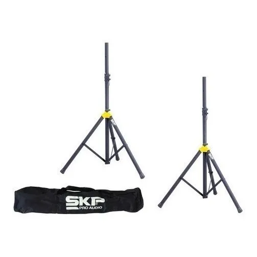 Par De Soportes Trípodes Pies De Bafle Skp Std-4s Con Bolso Color Negro