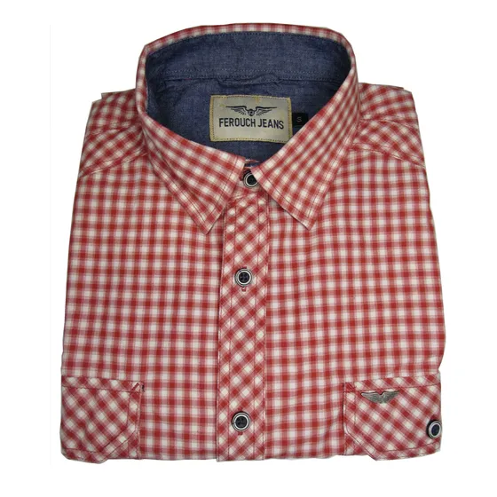 Camisa Ferouch Cuadros Rojo Talla S / Rabstore