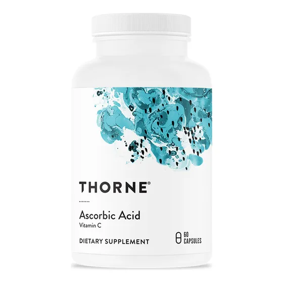 Suplemento De Vitamina C Ácido Ascórbico Thorne 1000 Mg 60 C