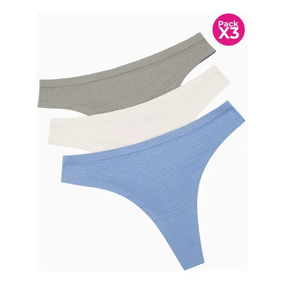 Lili Pink Brasilera Paquete X3 Con Tecnologia Seamless Mj233