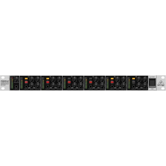 Behringer Ha6000 Amplificador Audífonos Auricular 6 Canales Color Negro/Plateado