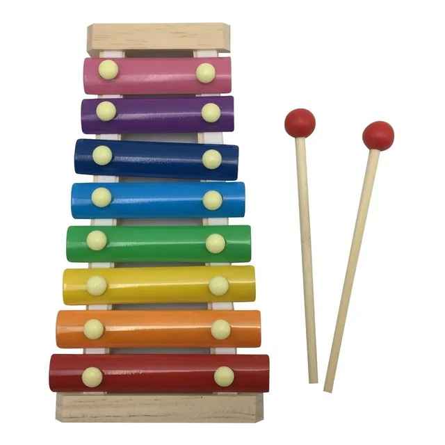 Xilófono De Madera Con Colores Instrumento Musical Percusión