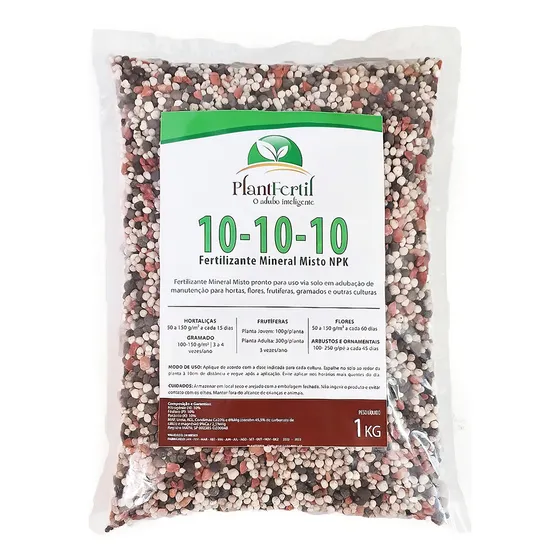 Adubo Fertilizante Npk 10x10x10 Para Plantas E Flores | 1kg