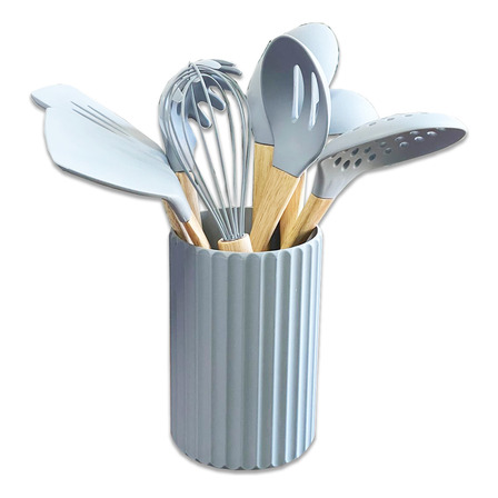 Set De Utensilios Cocina Madera Y Silicona Carol 9 Piezas Set De Utensilios Cocina Madera Y Silicona Carol 9 Piezas
