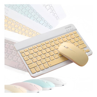 Kit Mouse Teclado Bluetooth Sem Fio Magnético Para Tablet Kit Mouse Teclado Bluetooth Sem Fio Magnético Para Tablet