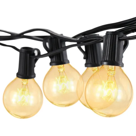 Lamp String Wedding Decorações Casamento G40 Ul Patio Chr
